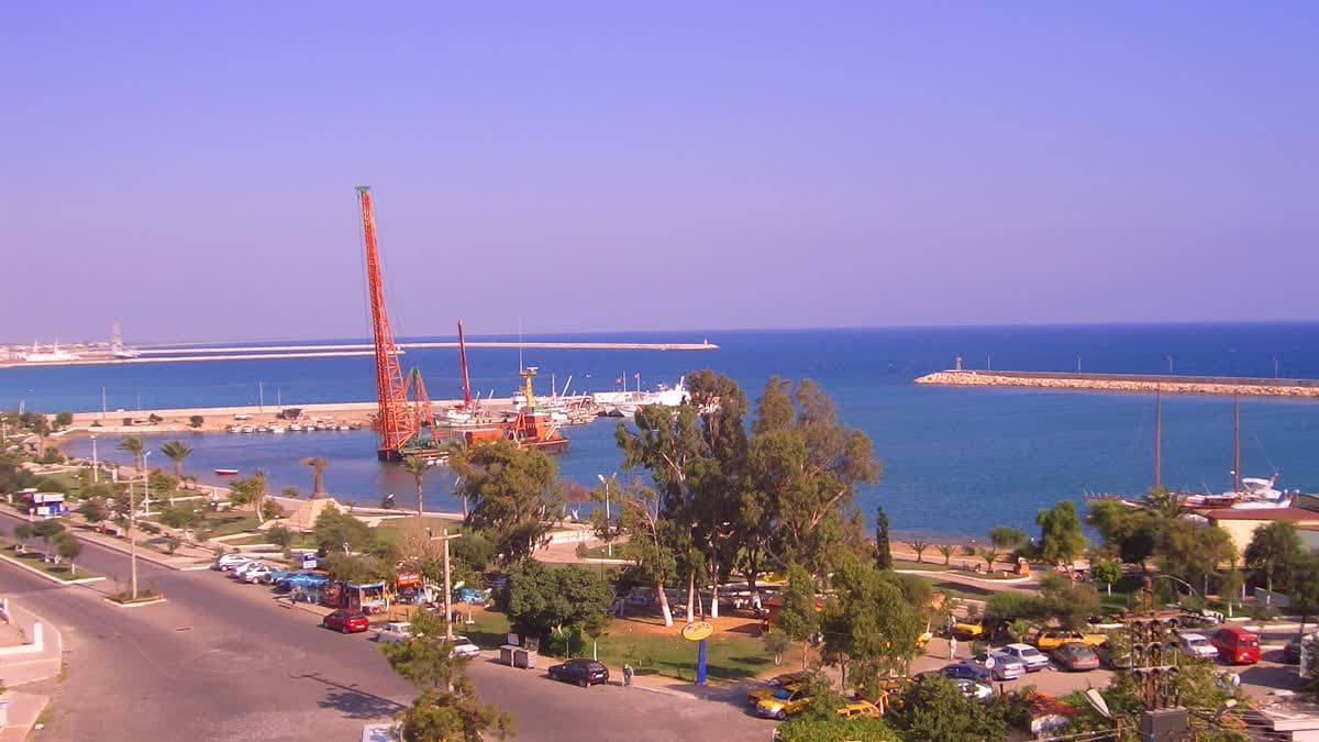 Taşucu Limanı'nın (Silifke, Mersin) kuş bakışı görünümü