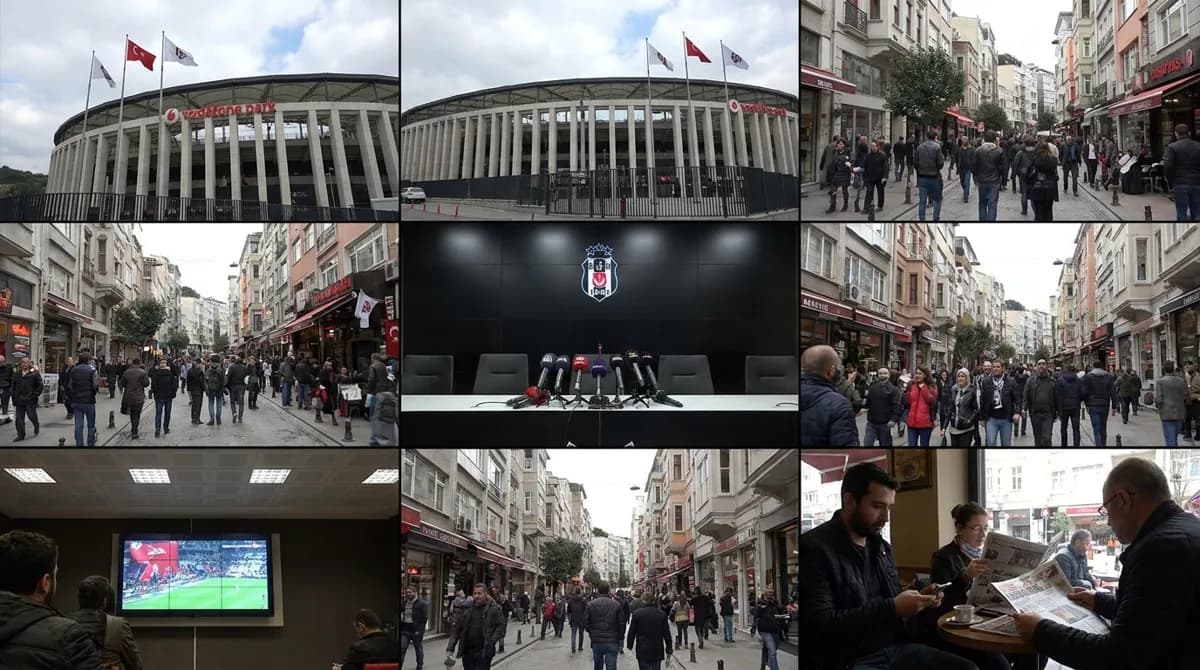 Vodafone Park ve Beşiktaş kulüp binası (temsilî görsel) — Kartal'ın orta saha hedefi Fabio Miretti'de kalem kaldı