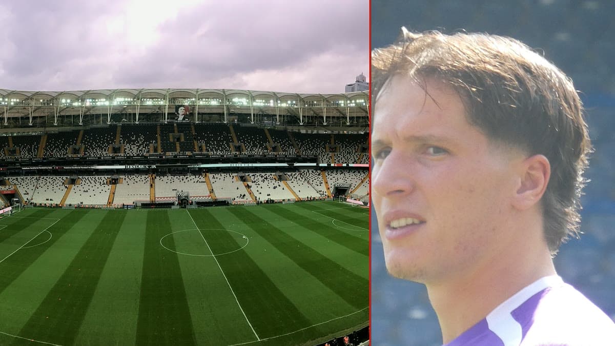 Solda Beşiktaş'ın Tüpraş Stadyumu, sağda kiralık oynadığı Fiorentina formasıyla Giovanni Fabbian (25 Temmuz 2026)