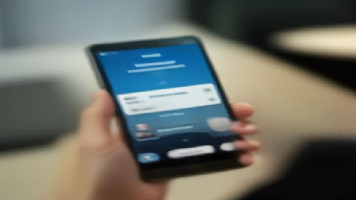 Sosyal medya paylaşım ekranı açık bir akıllı telefonu tutan el (temsilî görsel)