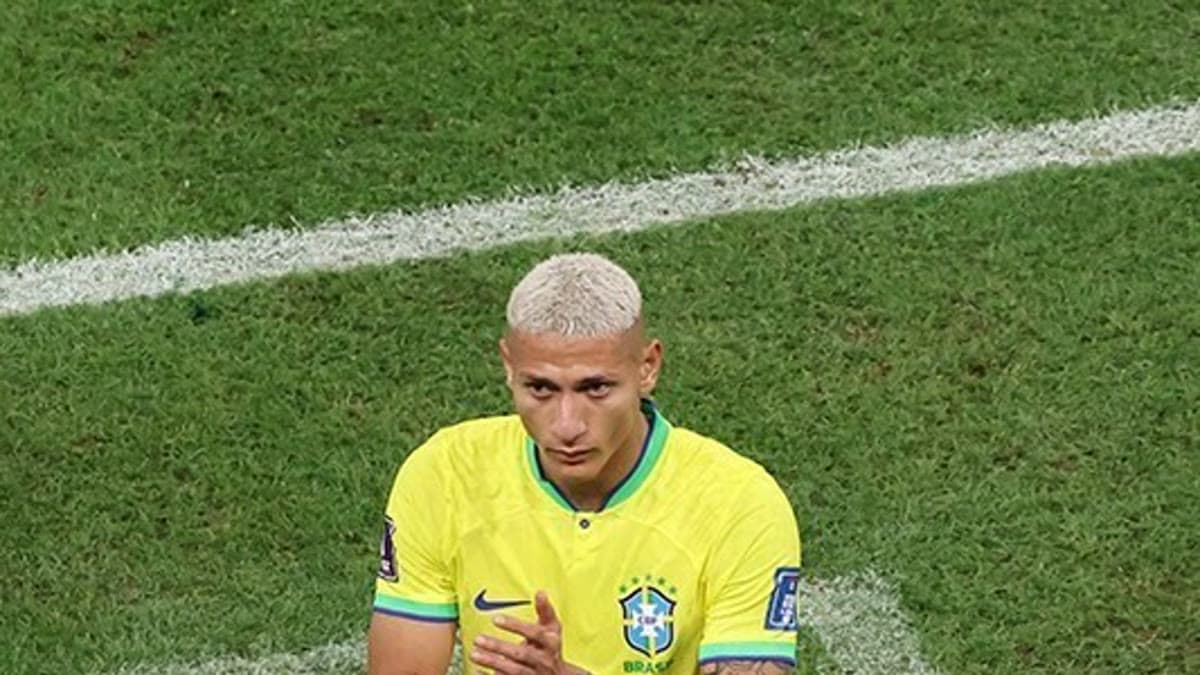 Richarlison, Brezilya Millî Takımı formasıyla sahada (2022 Dünya Kupası arşiv fotoğrafı)