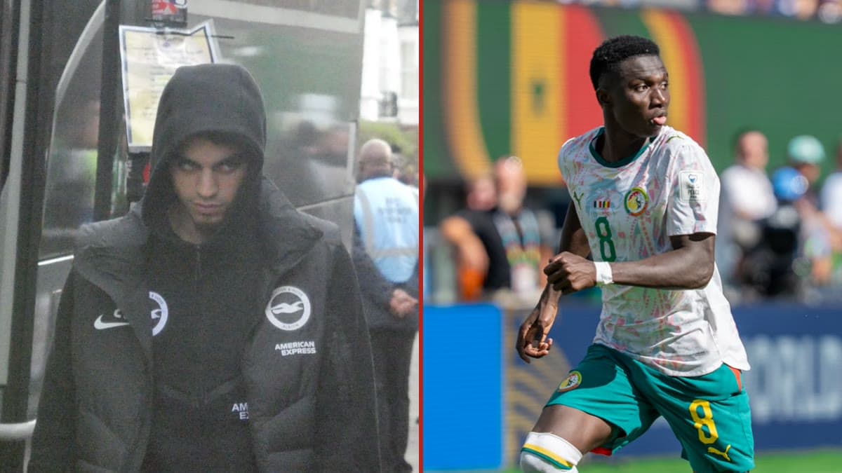 Solda Yasin Ayari (Brighton & Hove Albion, İsveç), sağda Lamine Camara (Monaco, Senegal)