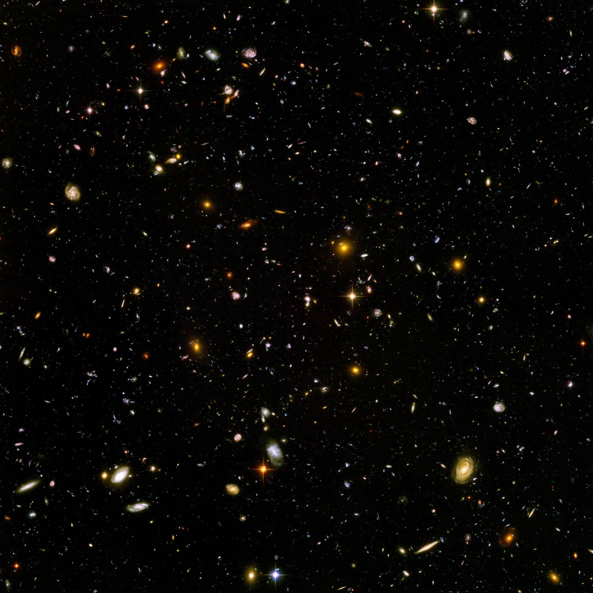 Hubble Uzay Teleskobu'nun derin uzay görüntüsü (temsilî)
