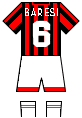 Maglia ritirata baresi Maglia stagione 1996-1997 ritirata a Franco Baresi (A.C. Milan)