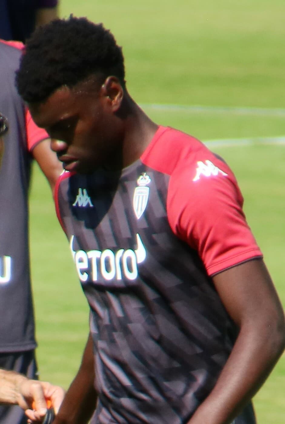 Benoit Badiashile, 2021'de AS Monaco formasıyla bir hazırlık maçında (arşiv görüntüsü)