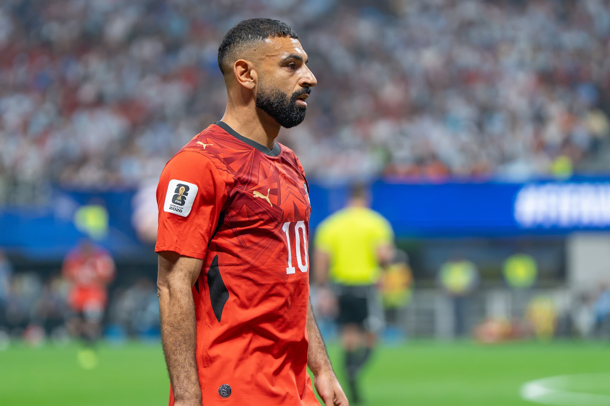 Mohamed Salah, Mısır millî takımı forması ile sahada (arşiv fotoğrafı)