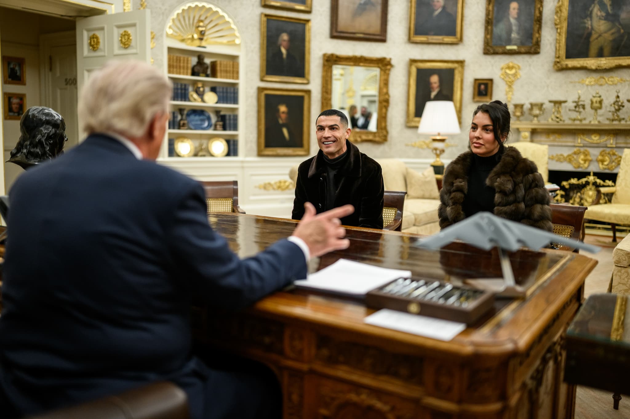 Cristiano Ronaldo ve Georgina Rodríguez, Beyaz Saray'da (Kasım 2025)