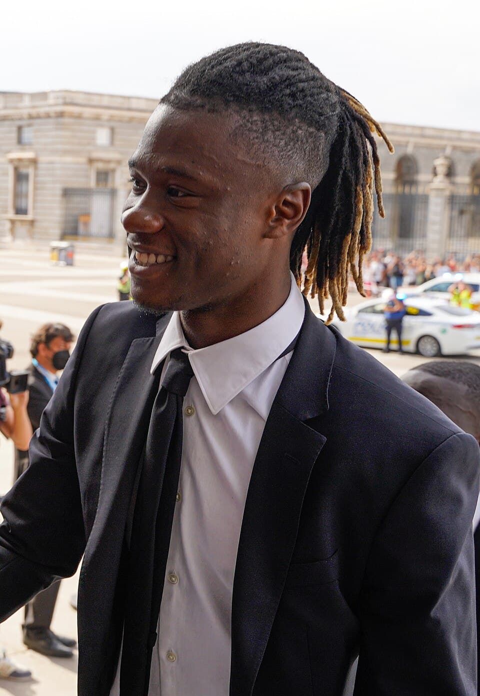 Eduardo Camavinga, Real Madrid'in kupa kutlama programında (2022 arşiv görüntüsü)