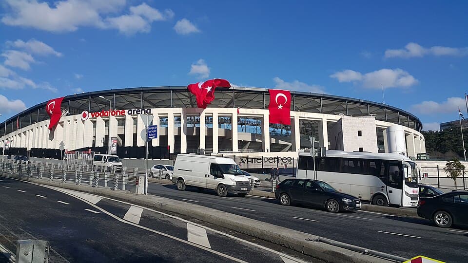 Beşiktaş'ın Vodafone Park (Tüpraş Stadyumu) dış cephesi (arşiv görüntü)