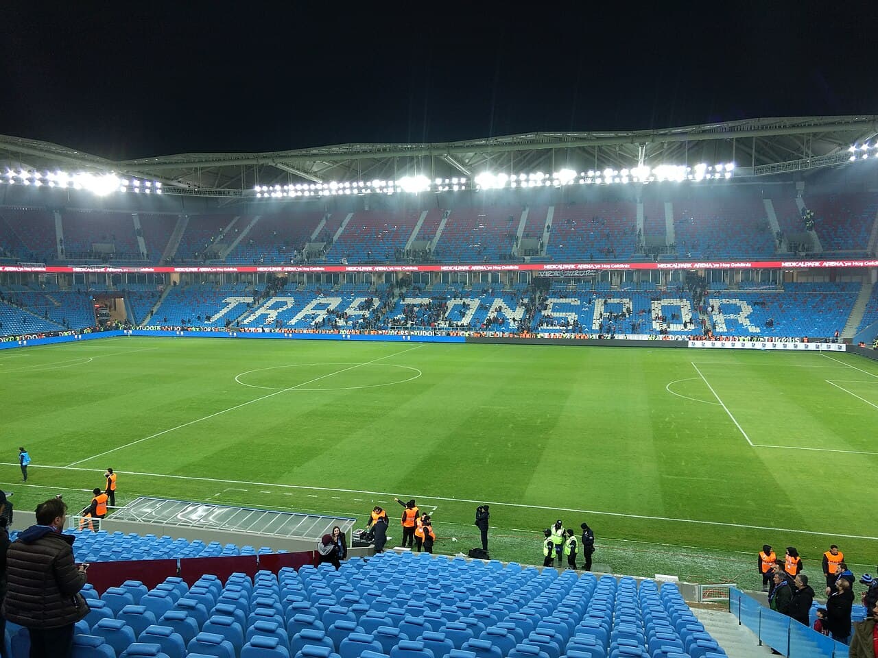 Trabzonspor-Beşiktaş maçının oynanacağı Papara Park (Şenol Güneş Stadyumu) iç görünüm