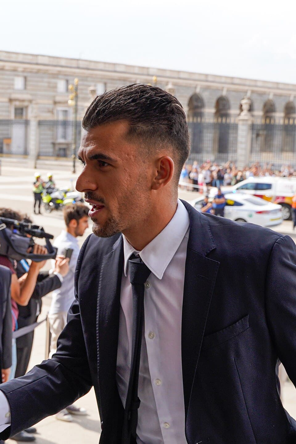 Dani Ceballos, Real Madrid'in kupa kutlama programında (2022 arşiv görüntüsü)