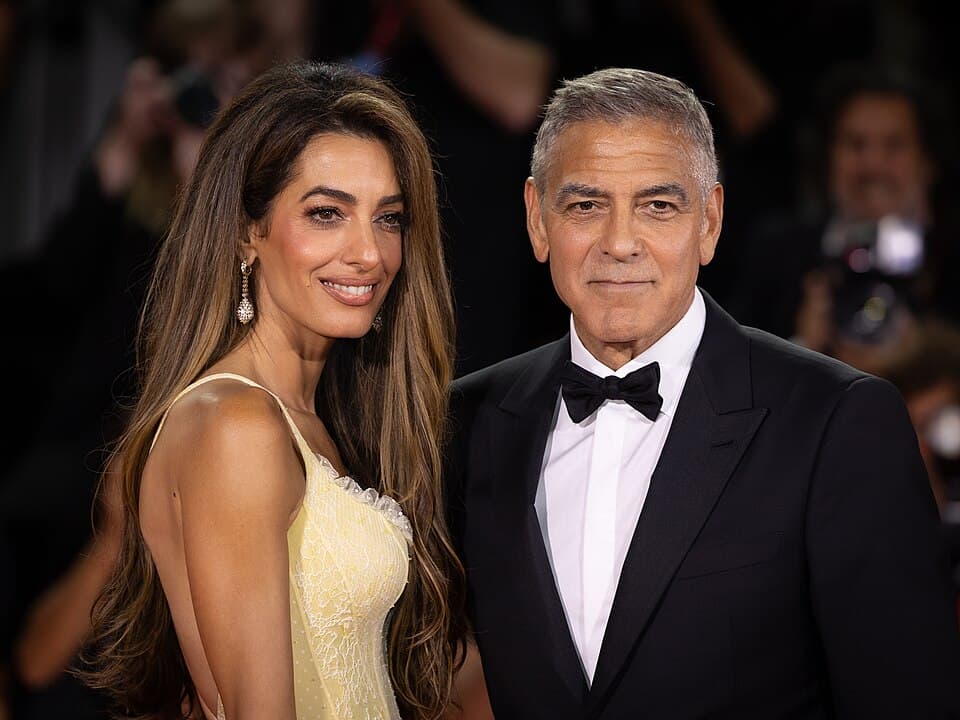 George Clooney ve eşi Amal Clooney (arşiv)