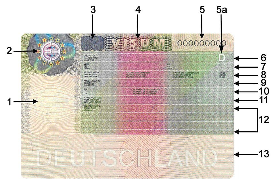 Schengen vizesi örneği (specimen) — Schengen vizesi başvuru rehberi