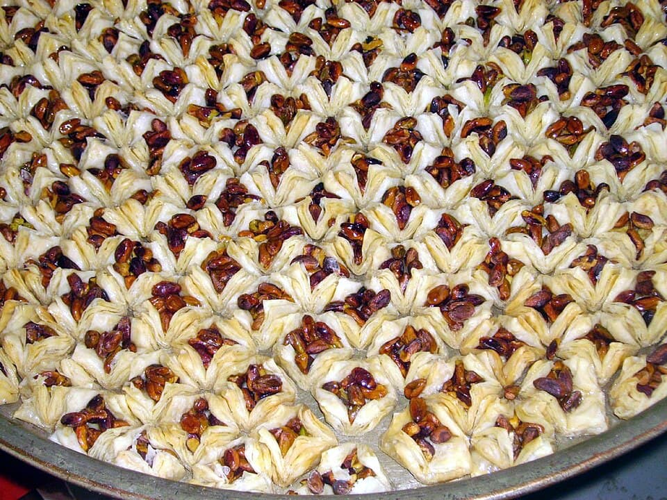 Baklava shop, Damascus, Syria - 1 The history of baklava is not well documented. It has been claimed by many ethnic groups