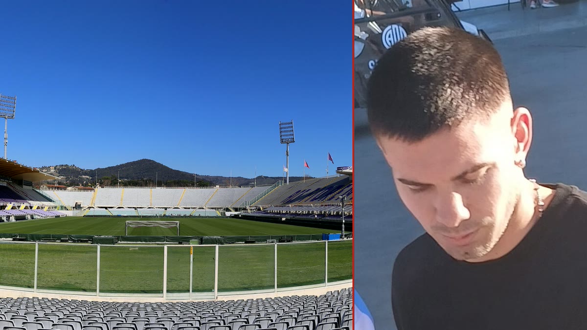 Solda Fiorentina'nın Stadio Artemio Franchi'si, sağda Arjantinli genç oyuncu Franco Mastantuono (2025 arşiv görüntüsü) — Real Madrid'den Fiorentina'ya kiralık gidiyor