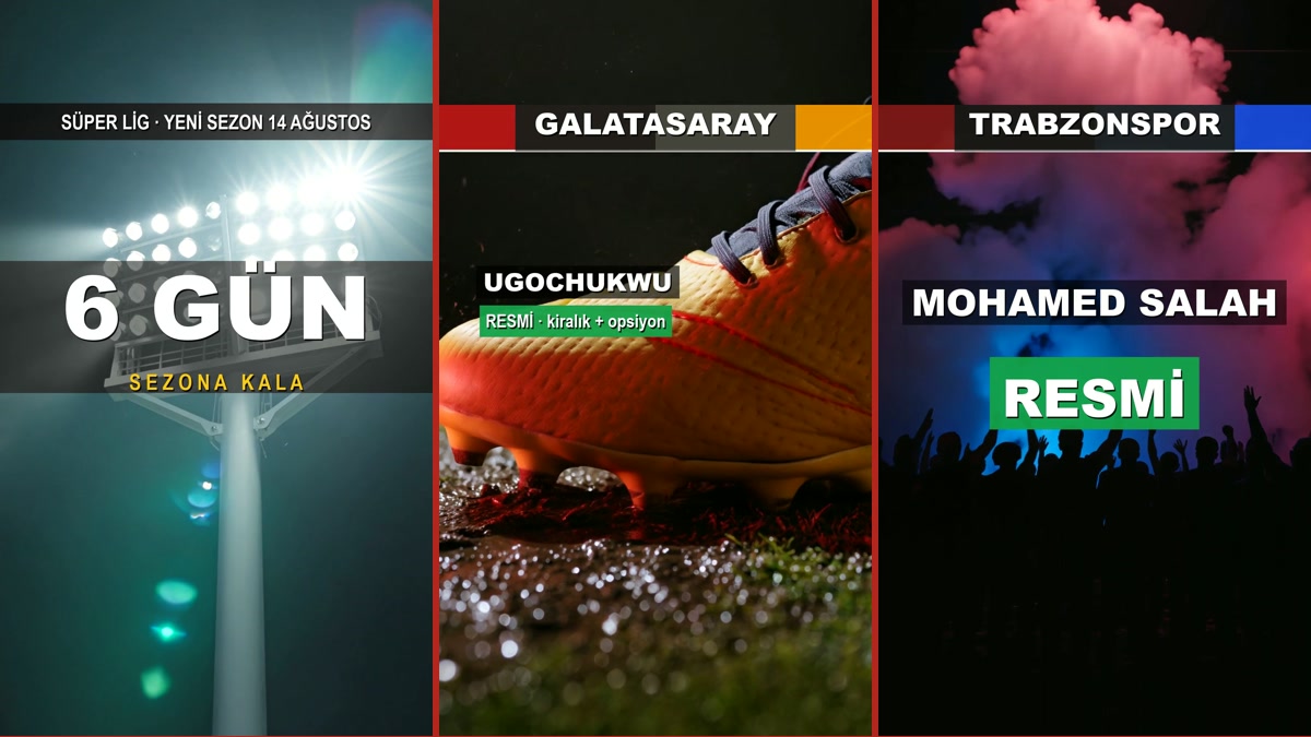 Süper Lig transfer tablosu — sezona 6 gün, Galatasaray'da Ugochukwu resmî, Trabzonspor'da Mohamed Salah resmî
